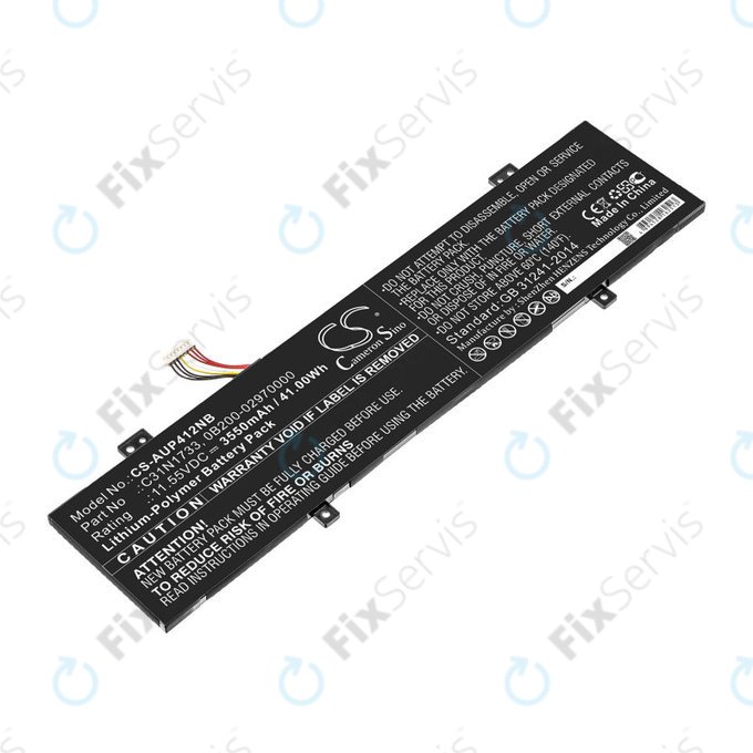 Batéria pre Asus VivoBook Flip 14 Tp412fa/ua, 3550mAh, Li-Pol, 11.55V, C31N1733, HQ