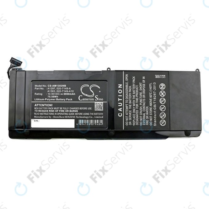 Apple MacBook Pro 17" A1297 (Mid 2010 - Late 2011) - Batéria A1383 6900mAh HQ