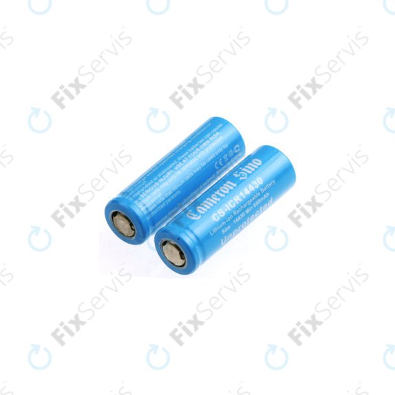 Nabíjateľná batéria, 2ks, 650mAh, Li-Ion, 3.7V, 14430, HQ
