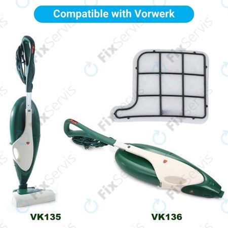 Vorwerk Kobold VK135, VK136 - Predmotorový filter