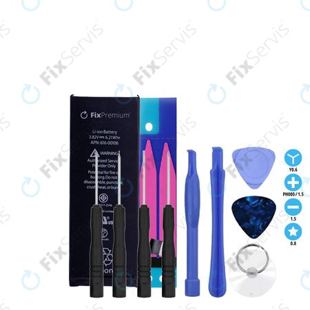 Apple iPhone SE - Batéria 1624mAh FixPremium + Lepka pod Batériu + Set Náradia - Multipack