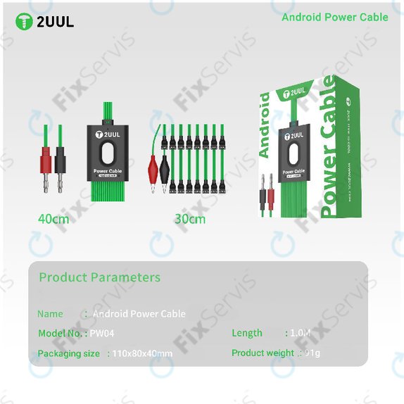 Android napájací kábel, 16-v-1, 2UUL PW04