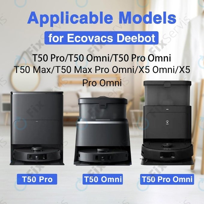 Mopovacia utierka, 2 ks pre Ecovacs Deebot T50 Omni, T50 Pro Omni, T50 Max, T50 Max Pro Omni, T30c, T30c Omni, X5 Omni, X5 Pro Omni