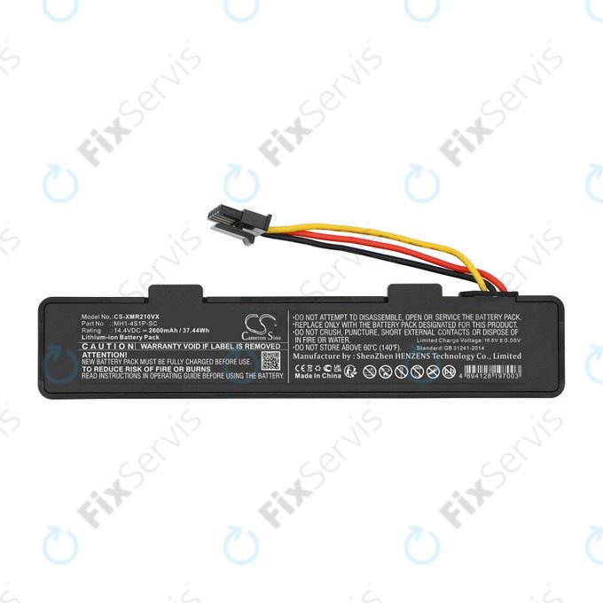 Batéria pre Xiaomi Viomi V3, Mijia 2, Mi Robot Vacuum Mop P, 2600mAh, Li-Ion, 14.4V, MH1-4S1P-SC, HQ