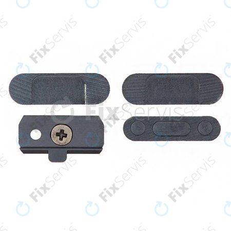 Apple iPad Mini, Mini 2, Air - Tlačidlá Zapínania + Hlasitosti + Tichého Režimu (Space Gray)