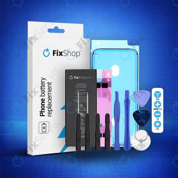 Apple iPhone 8 - Batéria 1821mAh FixPremium + Lepka pod Batériu + Lepka pod LCD + Set Náradia - Multipack