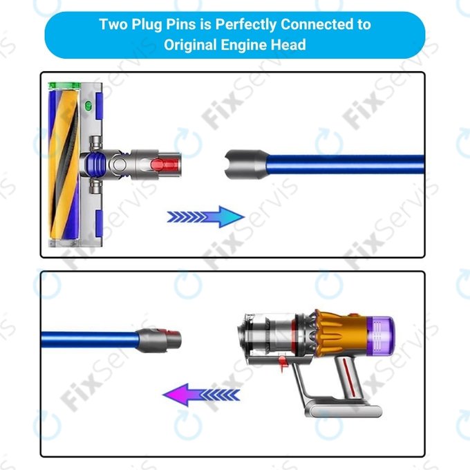 Dyson V12 - Sacia Tyč (Modrá)