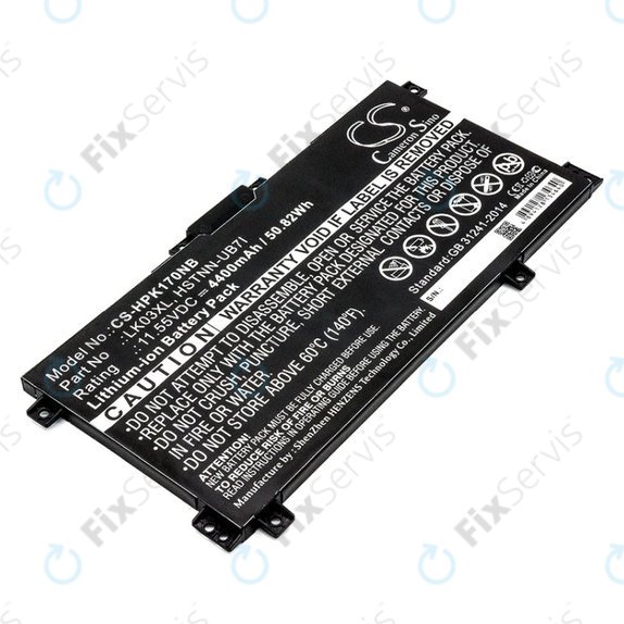 Batéria pre HP Pavilion X360 15-CR0001NM, 4400mAh, Li-Ion, 11.55V, LK03XL, HQ