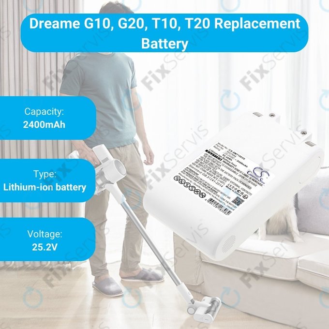 Xiaomi Dreame G10, G20, T10, T20 - Batéria 3027689 Li-Ion 25.2V 2400mAh HQ