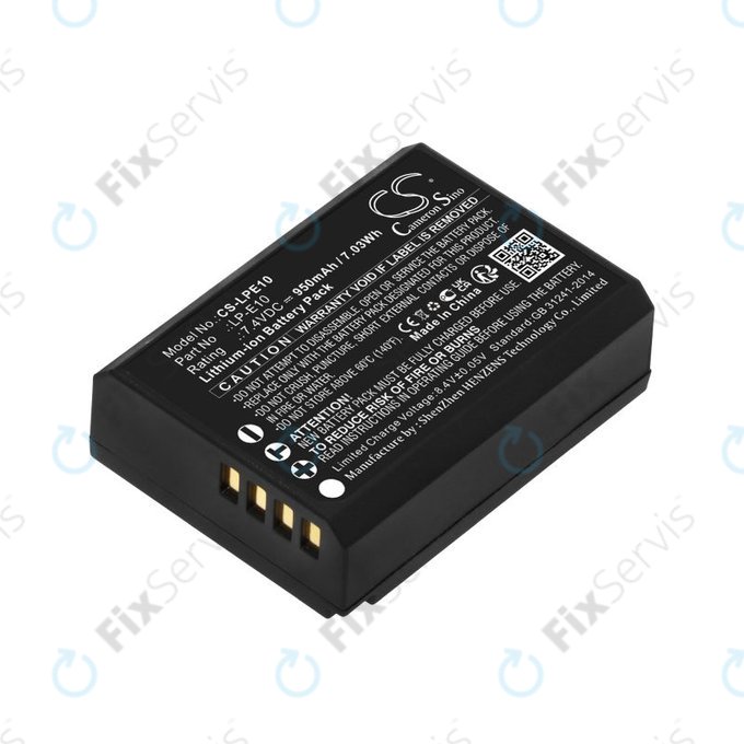 Batéria pre Canon EOS 1100D, EOS 1300D, 950mAh, Li-Ion, 7.4V, LP-E10, HQ