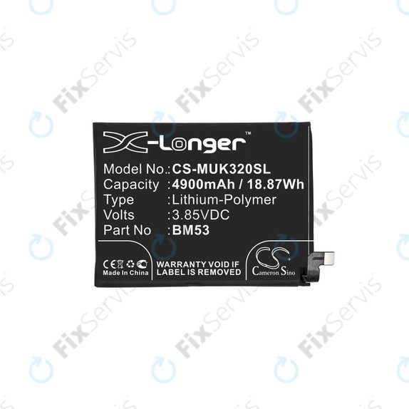 Xiaomi Mi 10T 5G, Mi 10T Pro 5G - Batéria BM53 4900mAh HQ