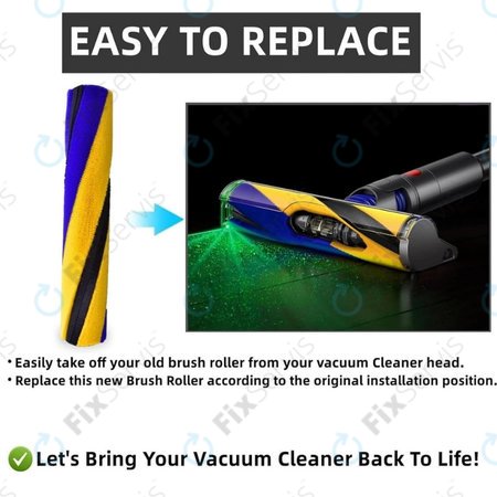 Dyson V11, V12, V15, V15s Detect Submarine - Hlavná Kefa Slim Fluffy (Mäkký valček)