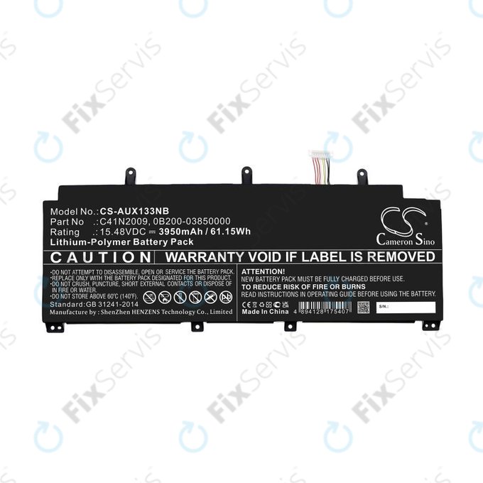 Batéria pre Asus ROG Flow X13 GV301QE-K6008, 3950mAh, Li-Pol, 15.48V, C41N2009, HQ