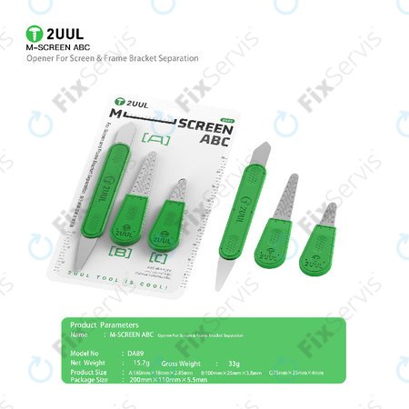 ABC Sada náradia na otváranie displejov, 2UUL DA89