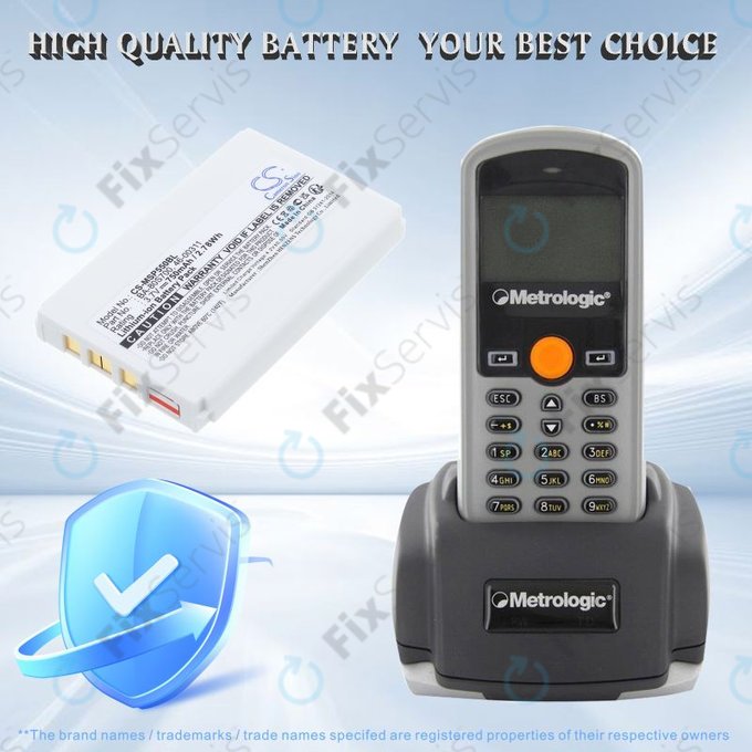 Batéria pre Cipherlab 8300-L, Metrologic MK5502, 750mAh, Li-Ion, 3.7V, BA-80S700, HQ