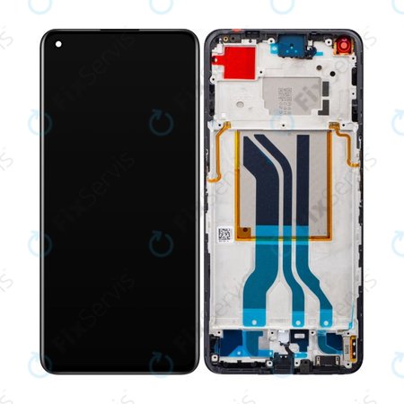 Realme GT 2 5G RMX3310 RMX3312 - LCD Displej + Dotykové Sklo + Rám (Steel Black) OLED