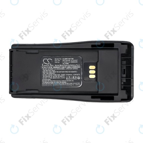 Batéria pre Motorola CP, EP, GP, PM-series, 2500mAh, Ni-MH, 7.5V, PMNN4081, HQ