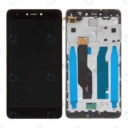 Xiaomi Redmi Note 4 SD Global, Redmi Note 4X - LCD Displej + Dotykové Sklo + Rám (Black) TFT