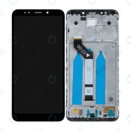 Xiaomi Redmi 5 Plus (Redmi Note 5) - LCD Displej + Dotykové Sklo + Rám (Black) - 560610032033 Genuine Service Pack