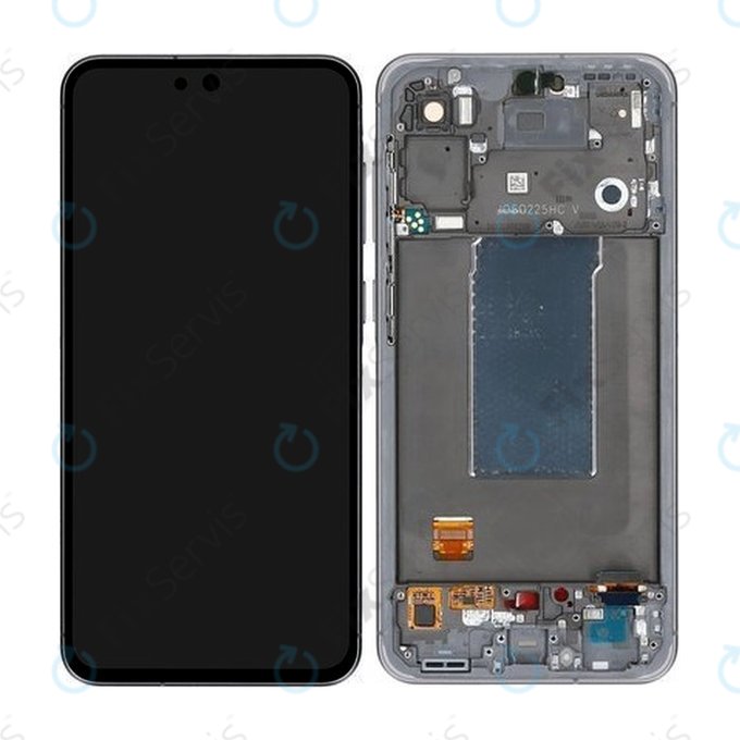 Samsung Galaxy A56 A566E - LCD Displej + Dotykové Sklo + Rám (Awesome Graphite) - GH82-36829A Genuine Service Pack