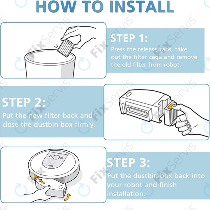 iRobot Roomba e-series, i-series, j-series - HEPA Filter (3ks)