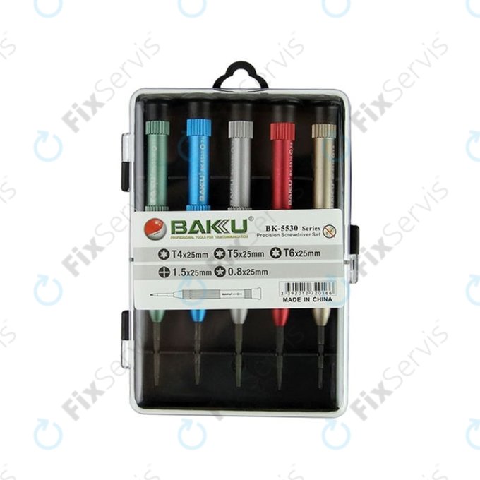 Baku BK-5530 - Sada Skrutkovačov na Servis Notebookov (5ks)