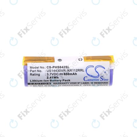 Batéria pre Philips HS8420, 650mAh, Li-Ion, 3.7V, US14430VR, KR112RRL, HQ