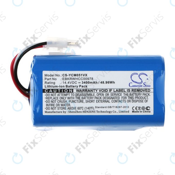 Batéria pre iClebo ARTE YCR-M05, 3400mAh, Li-Ion, 14.4V, EBKRBKDL001039, HQ
