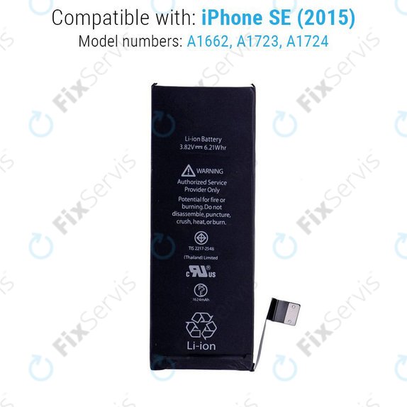 Batéria pre iPhone SE, 1624mAh, Service Pack