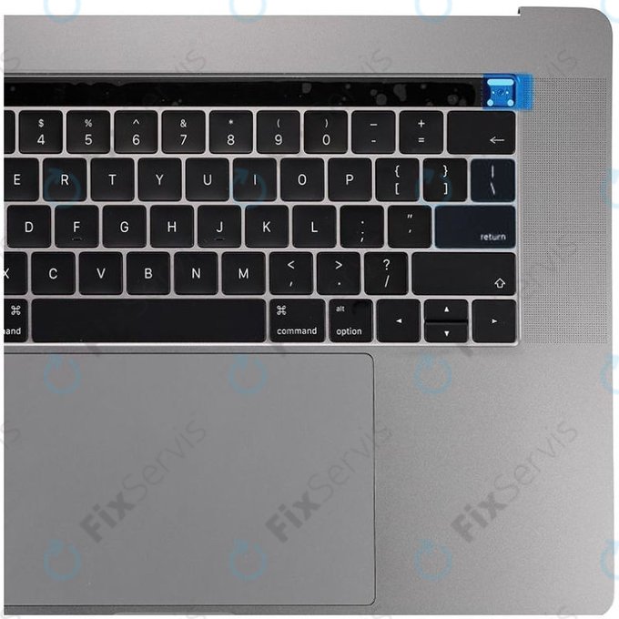 Apple MacBook Pro 15" A1707 (Late 2016 - Mid 2017) - Horný Rám Klávesnice + Klávesnica US + Mikrofón + Trackpad + Reproduktory (Space Gray)