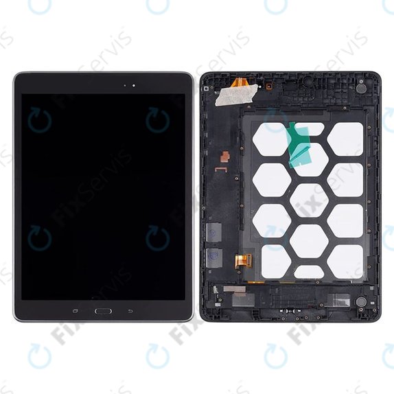 Samsung Galaxy Tab A 9.7 T555 - LCD Displej + Dotykové Sklo + Rám (Black) TFT