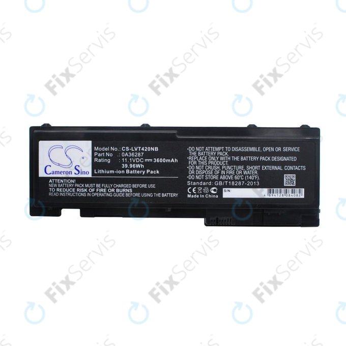 Batéria pre Lenovo Thinkpad T420s, T420si, 3600mAh, Li-Ion, 11.1V, 0A36287, HQ