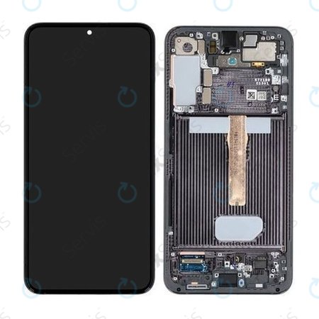 Samsung Galaxy S22 Plus S906B - LCD Displej + Dotykové Sklo + Rám (Phantom Black) - GH82-27500A, GH82-27501A Genuine Service Pack