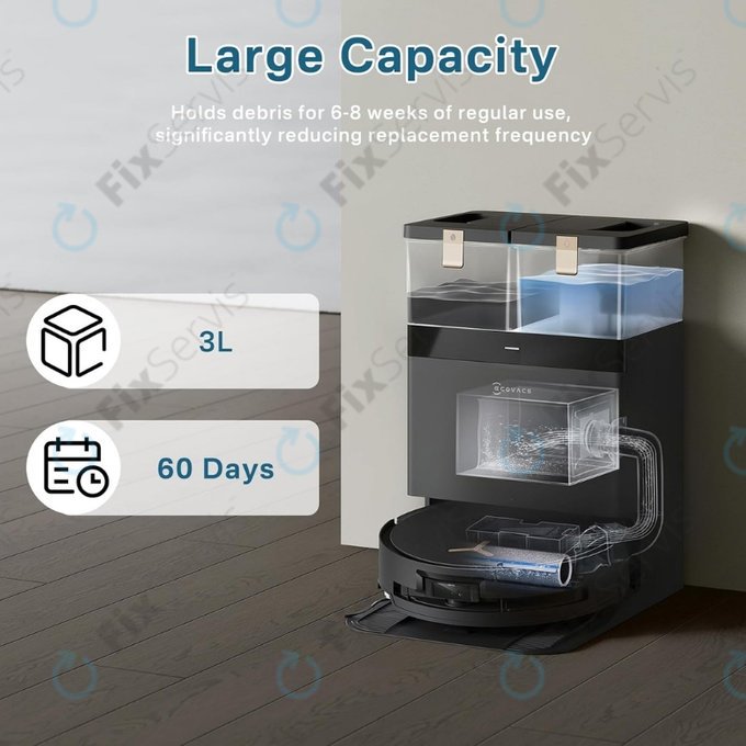 Vrecko do vysávača, 4 ks pre Ecovacs Deebot T30c, T50-series, T80-series, X8-series, X9 Pro-series