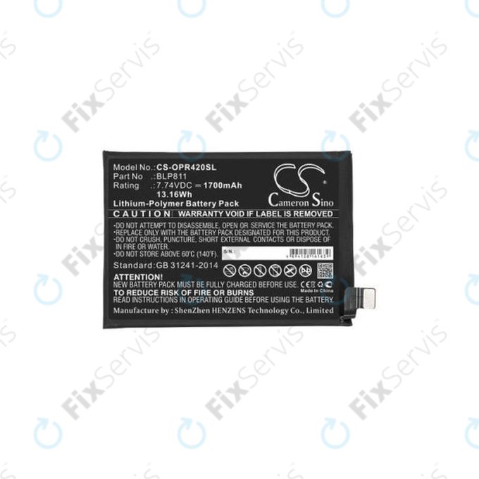 Oppo Reno 4 - Batéria BLP811 1700mAh HQ