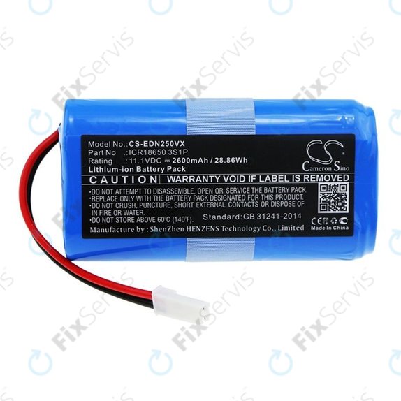 Ecovacs CEN250, V700 - Batéria ICR18650 3S1P Li-Ion 11.1V 2600mAh HQ