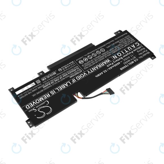 Batéria pre MSI Pulse GL76, Katana GF66, Bravo 15, Crosshair 17, 4600mAh, Li-Pol, 11.4V, BTY-M492, HQ
