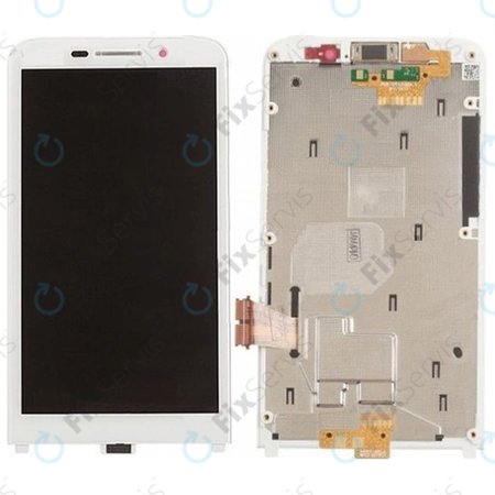 Blackberry Z30 - LCD Displej + Dotykové Sklo + Rám (White) TFT
