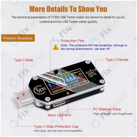 Joy-it JT-TC66C - Multifunkčný Multimeter (USB-C)