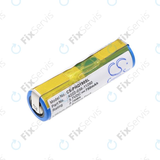 Batéria pre Philips 8895XL, 750mAh, Li-Ion, 3.7V, 036-11290, HQ