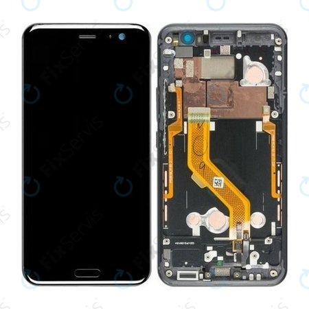 HTC U11 - LCD Displej + Dotykové Sklo + Rám (Black) TFT