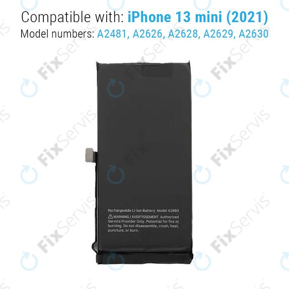 Batéria pre iPhone 13 Mini, 2406mAh