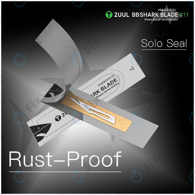 Skalpelové čepele Shark No.11, BB, 2UUL DA18, 100ks/box