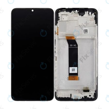 Xiaomi Poco M4 5G 22041219PG - LCD Displej + Dotykové Sklo + Rám (Power Black) - 560005L19P00 Genuine Service Pack