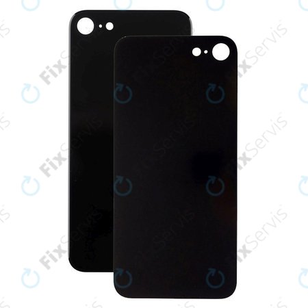 Apple iPhone SE (3rd Gen 2022) - Sklo Zadného Housingu so Zväčšeným Otvorom na Kameru (Midnight)