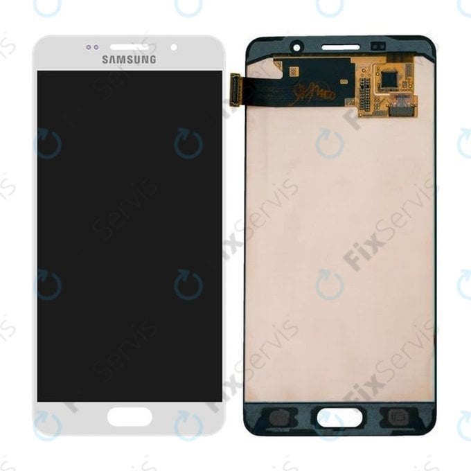 Samsung Galaxy A5 A510F (2016) - LCD Displej + Dotykové Sklo (White) - GH97-18250A Genuine Service Pack