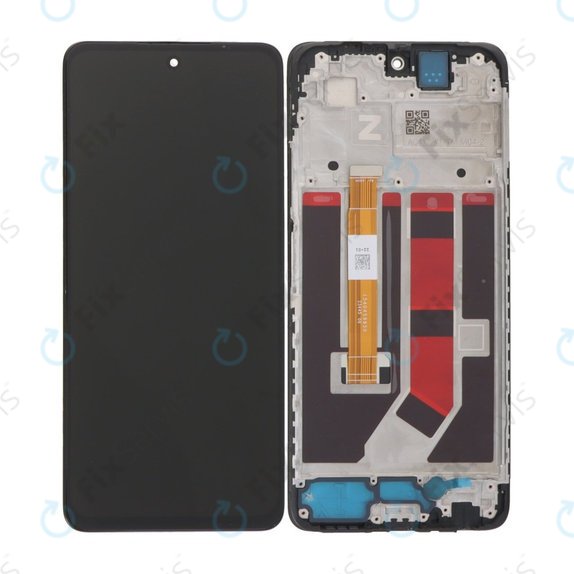 Oppo A58 4G CPH2577 - LCD Displej + Dotykové Sklo + Rám (Black) TFT