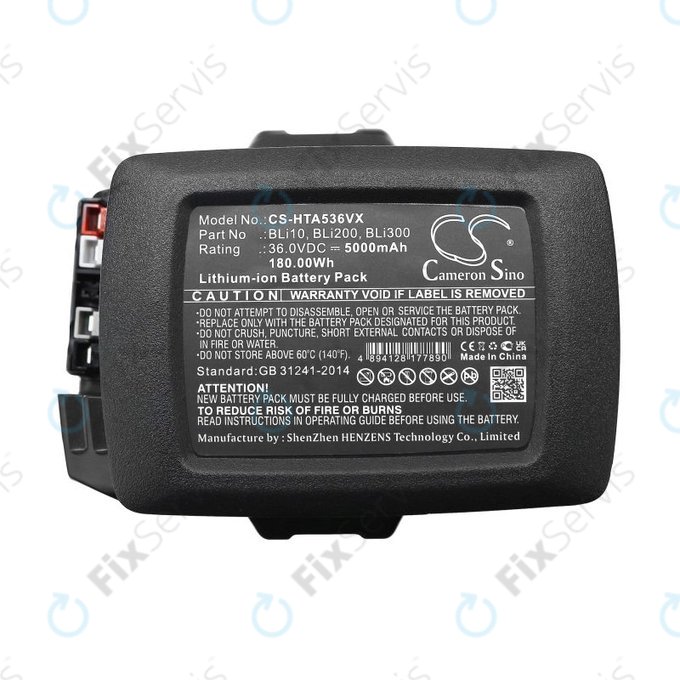Batéria pre Husqvarna 110il, 525ilxt, 5000mAh, Li-Ion, 36V, BLi10, BLi200, HQ