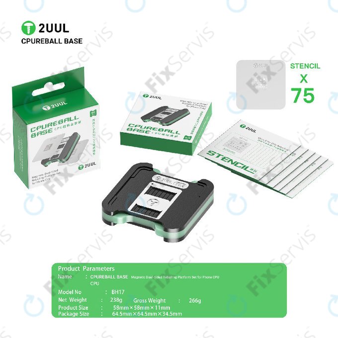 Platforma základne pre reballing CPU, 2UUL BH17