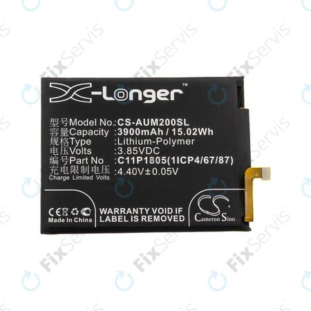 Batéria pre Asus Zenfone Max M2, 3900mAh, Li-Pol, 3.85V, C11P1805 (1ICP4/67/87), HQ